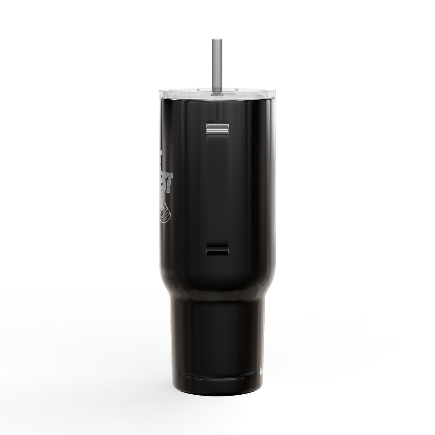 40oz Tumbler with Handle — “The Darkest Hour” Coffee Design