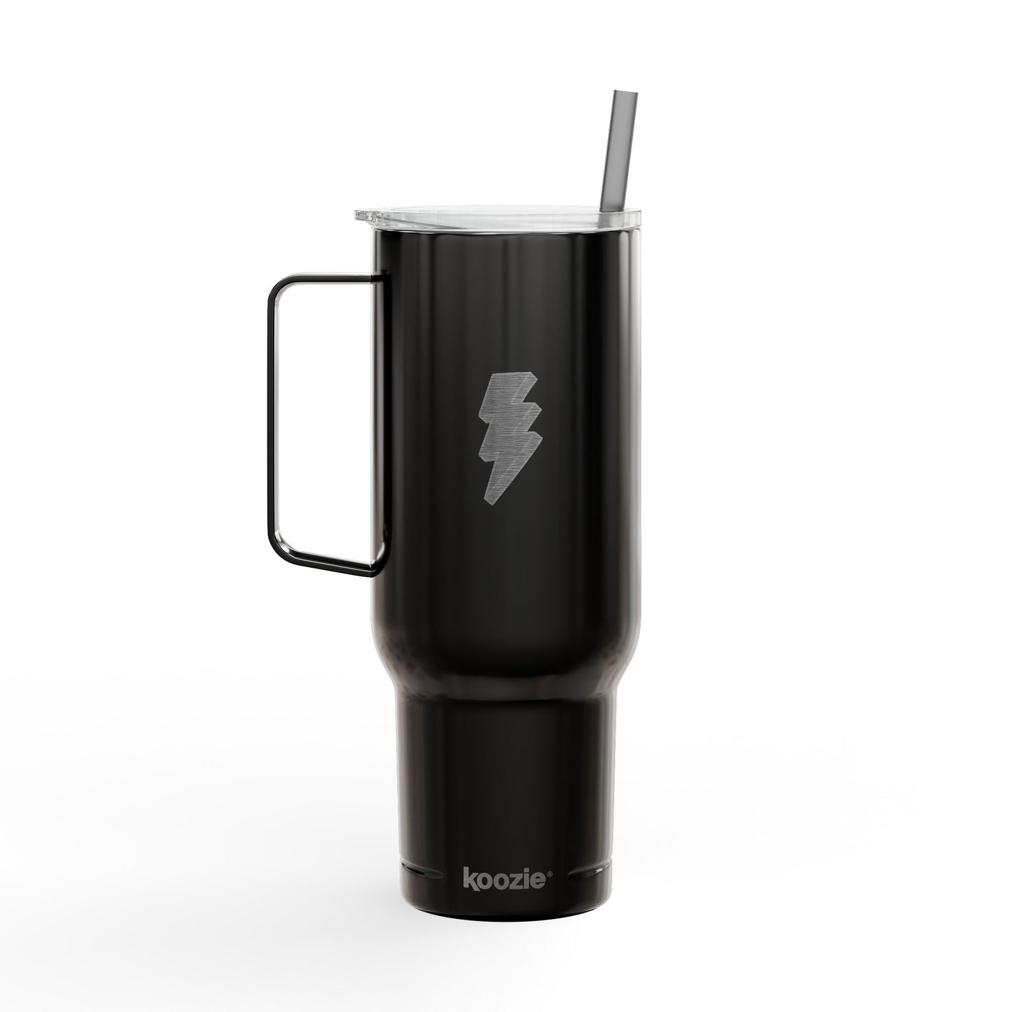 40oz Tumbler with Handle — “The Darkest Hour” Coffee Design
